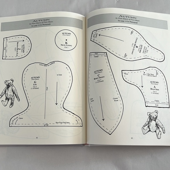 NWT American Teddy Bear Artists Pattern Hardcover BOOK 1998 Linda Mullins - Picture 17 of 17